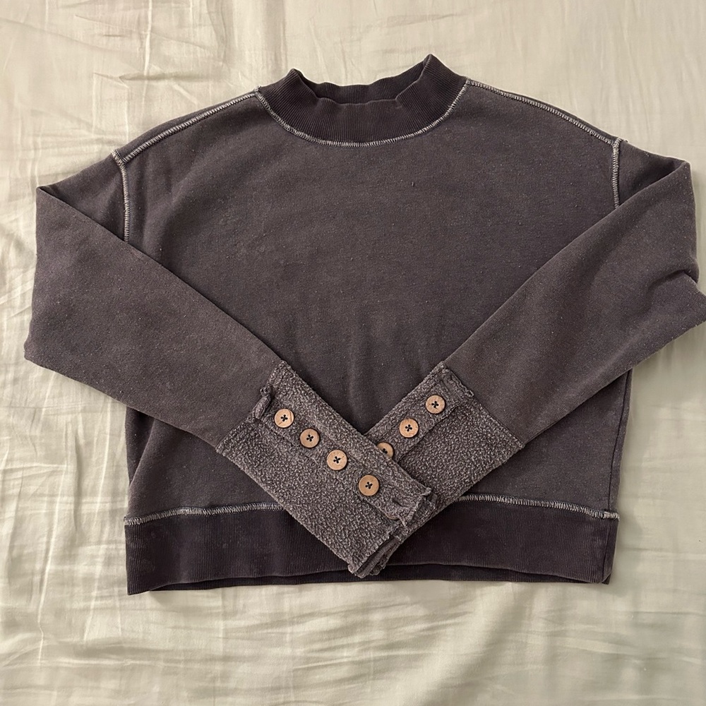 Free People Charcoal Sweater